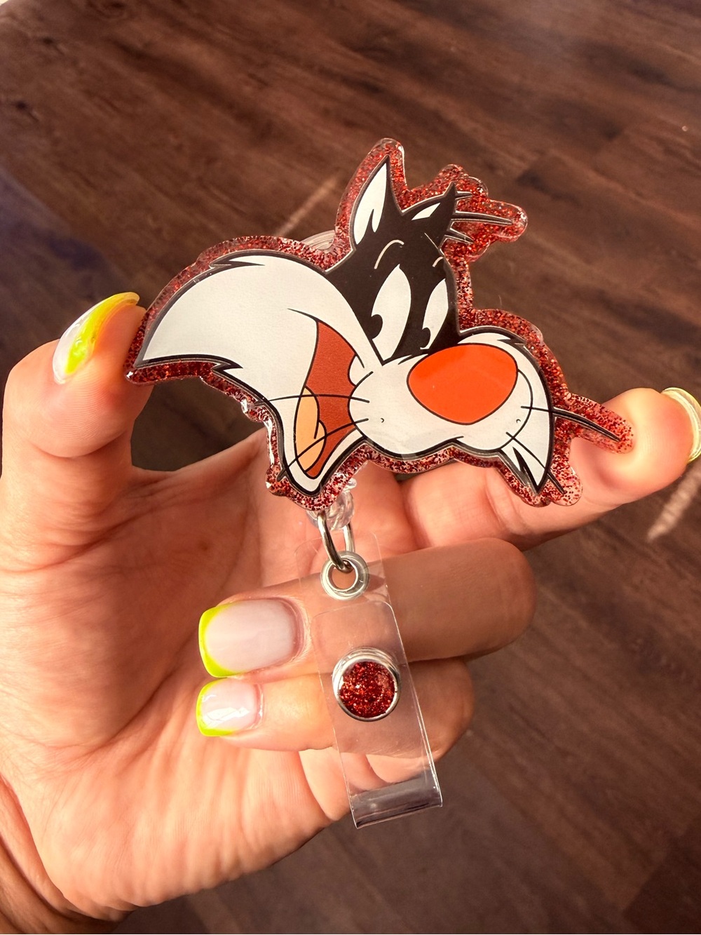 Sylvester the Cat Badge Reel